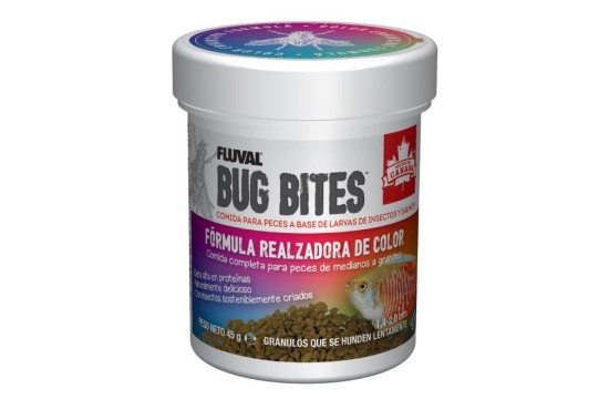 Fluval Bug Bites Gránulos Formula Realzador Color 45g