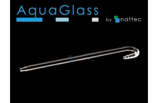 Aqua Glass tubo de vidrio para tubos de 6 mm (forma J)